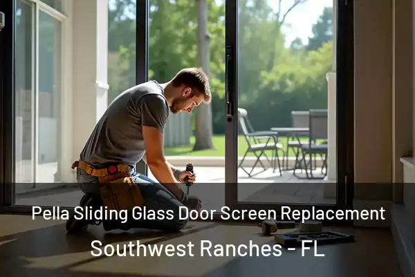 Pella Sliding Glass Door Screen Replacement Southwest Ranches - FL