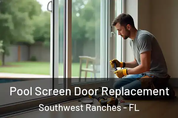 Pool Screen Door Replacement Southwest Ranches - FL
